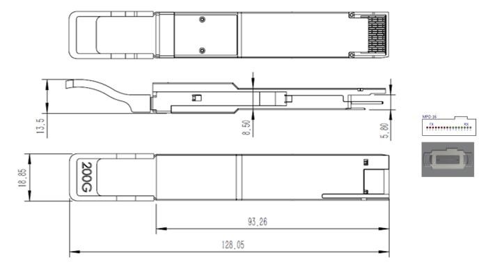 200G QSFP-DD SR8