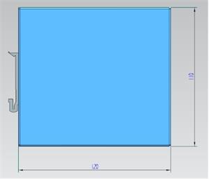 PLC 2.0MM 1.0M Fiber DIN Mounting Box