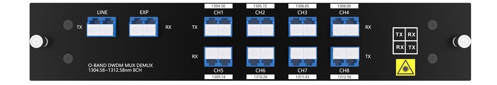 8CH O-BAND DWDM MUX DEMUX Dual Fiber