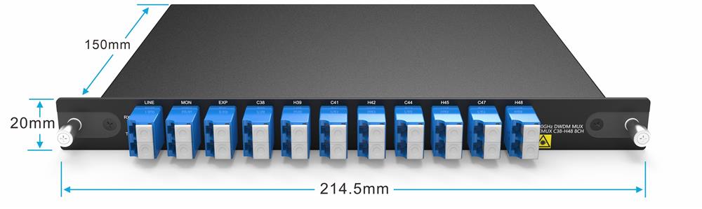 150GHz 8CH DWDM MUX DEMUX C38-H48