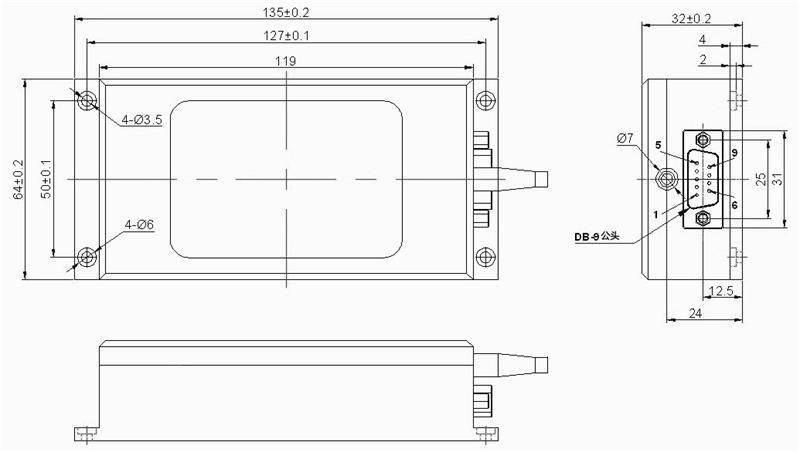 1X4 Step-index multimode fiber Optical switch